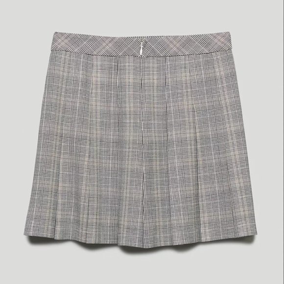 Sunday Best Plaid Mini Skirt in Beige size 4 - Picture 5 of 13